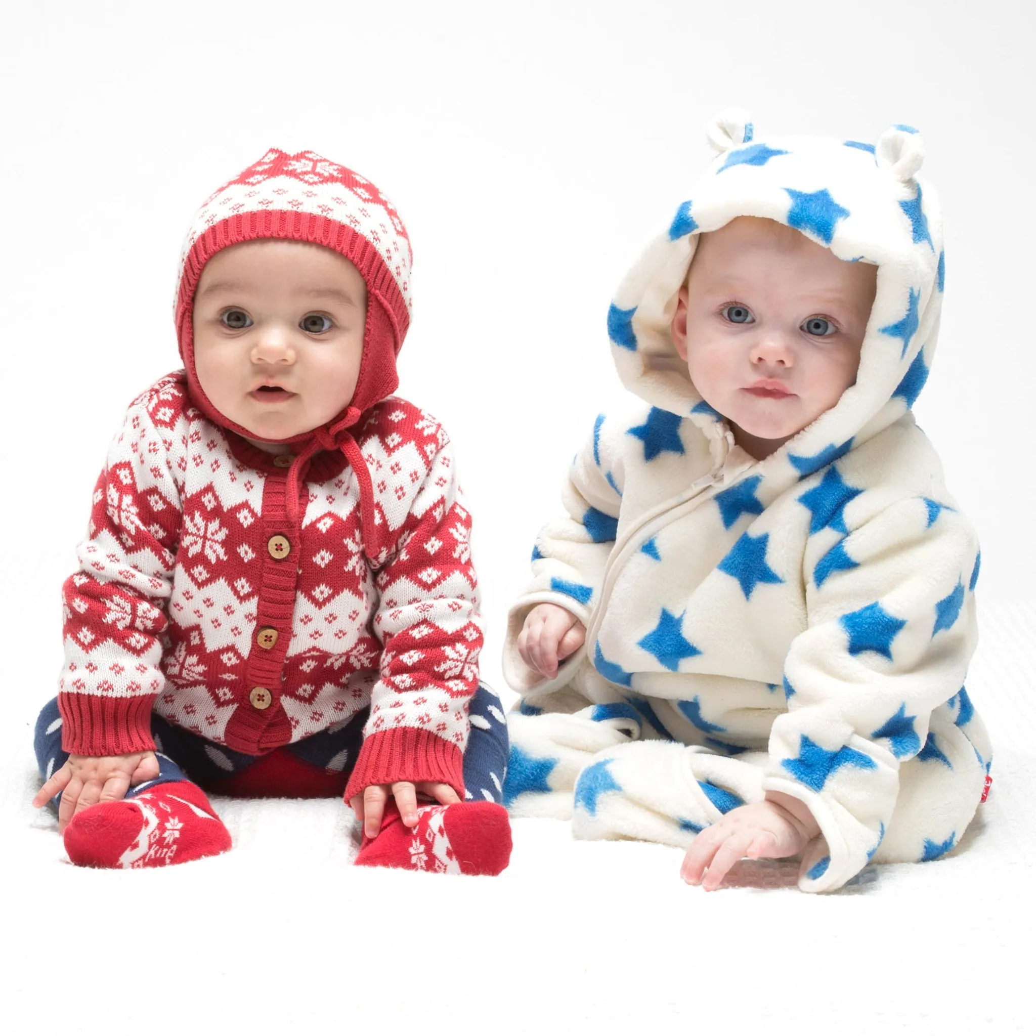 Star fleece onesie
