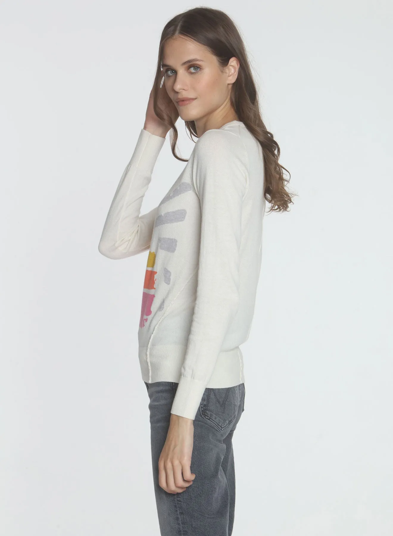 Sunburst Crew - White