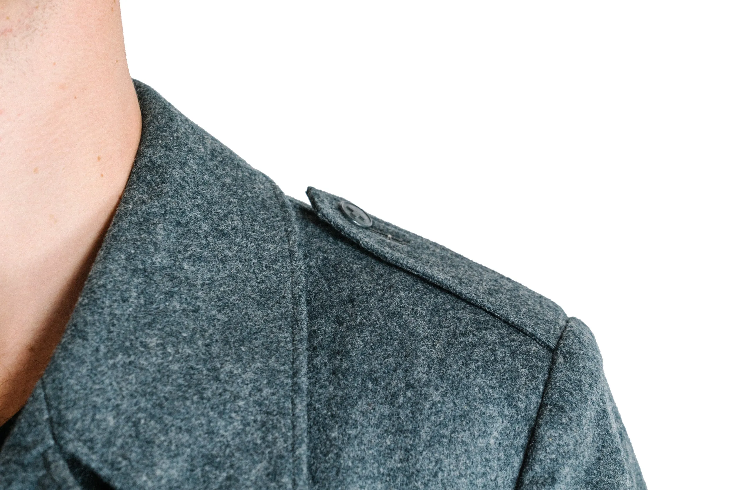 Swiss Grey Wool Greatcoat