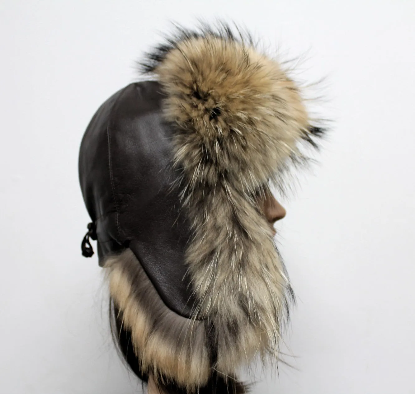 The Ladies Fox Fur Pilot Trapper Hat