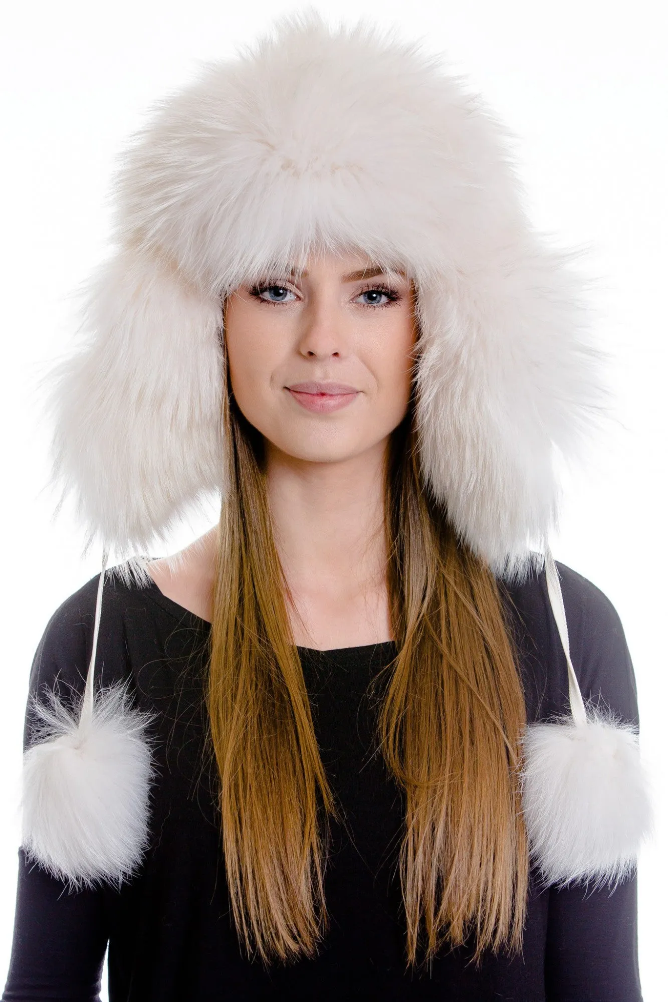 The Ladies Fox Fur Pilot Trapper Hat