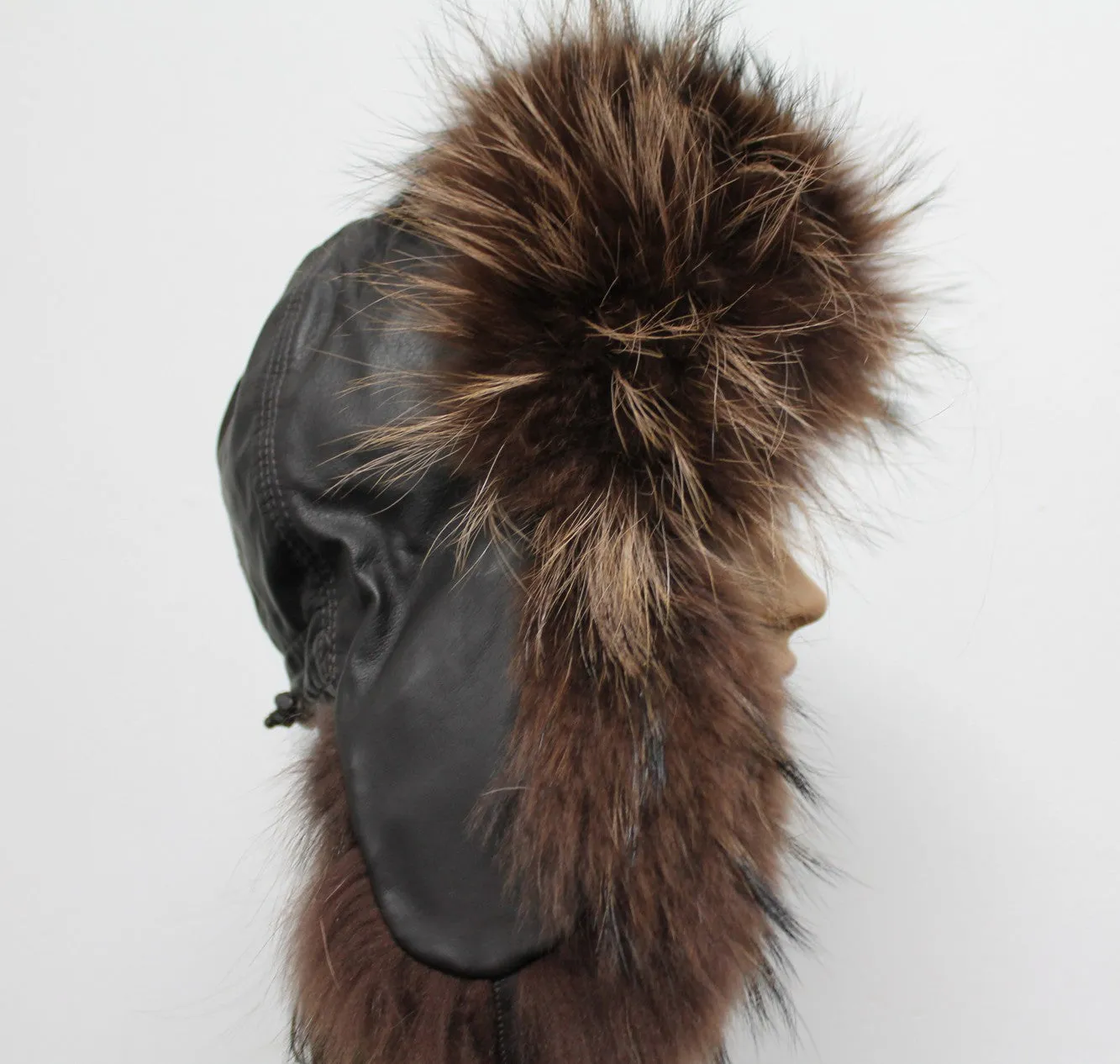 The Ladies Fox Fur Pilot Trapper Hat