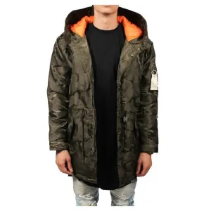 The Tonal Fatigue Fishtail Parka in Olive