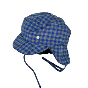 Trapper Cap, Blue Check