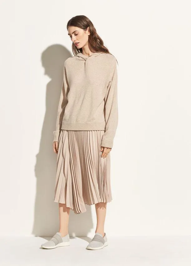 Vince - Overlap Hoodie Light Heather Marzipan