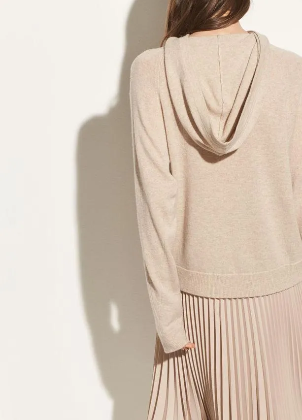 Vince - Overlap Hoodie Light Heather Marzipan
