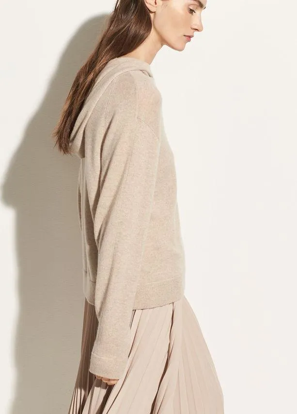 Vince - Overlap Hoodie Light Heather Marzipan