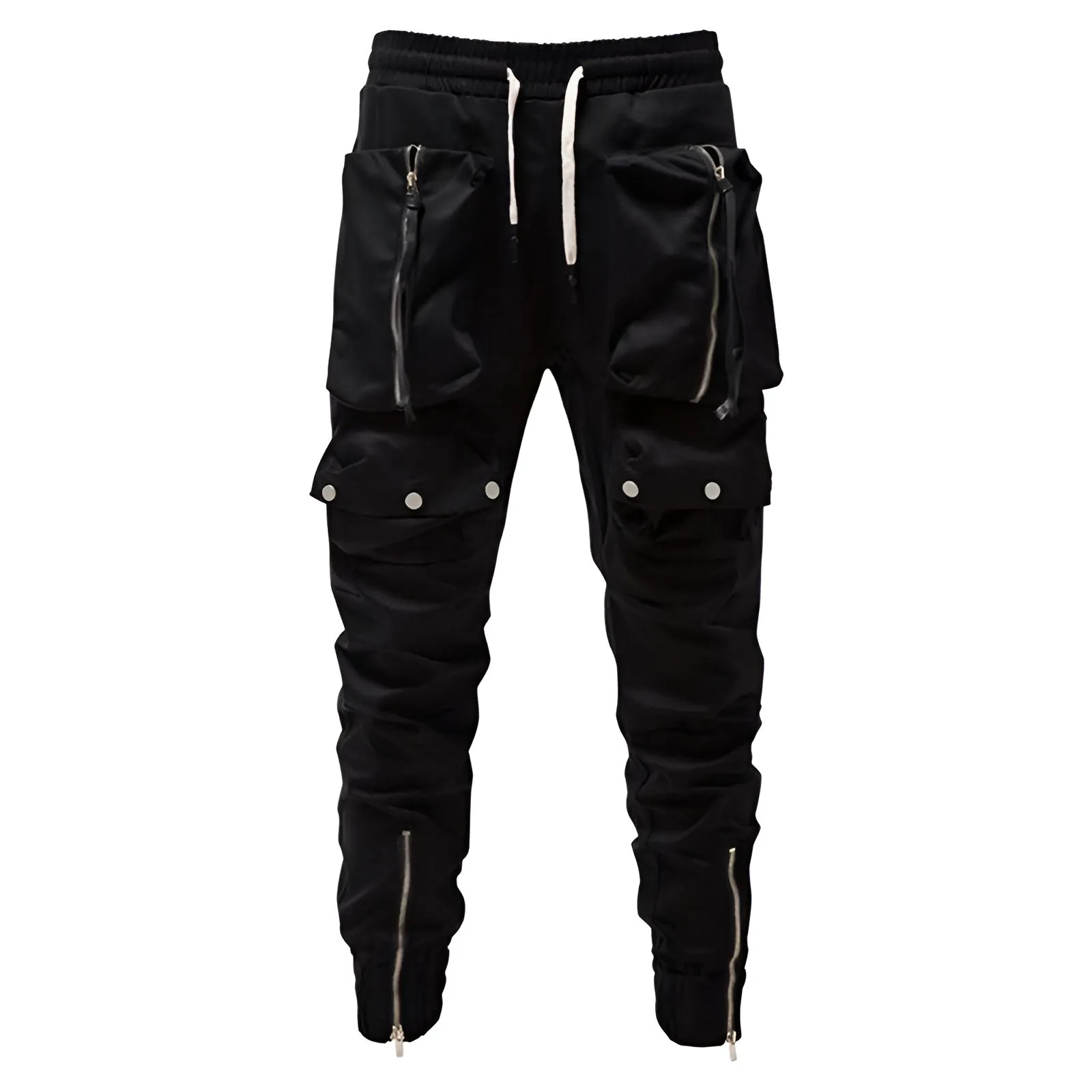 Zipper Techwear Jogger Pants